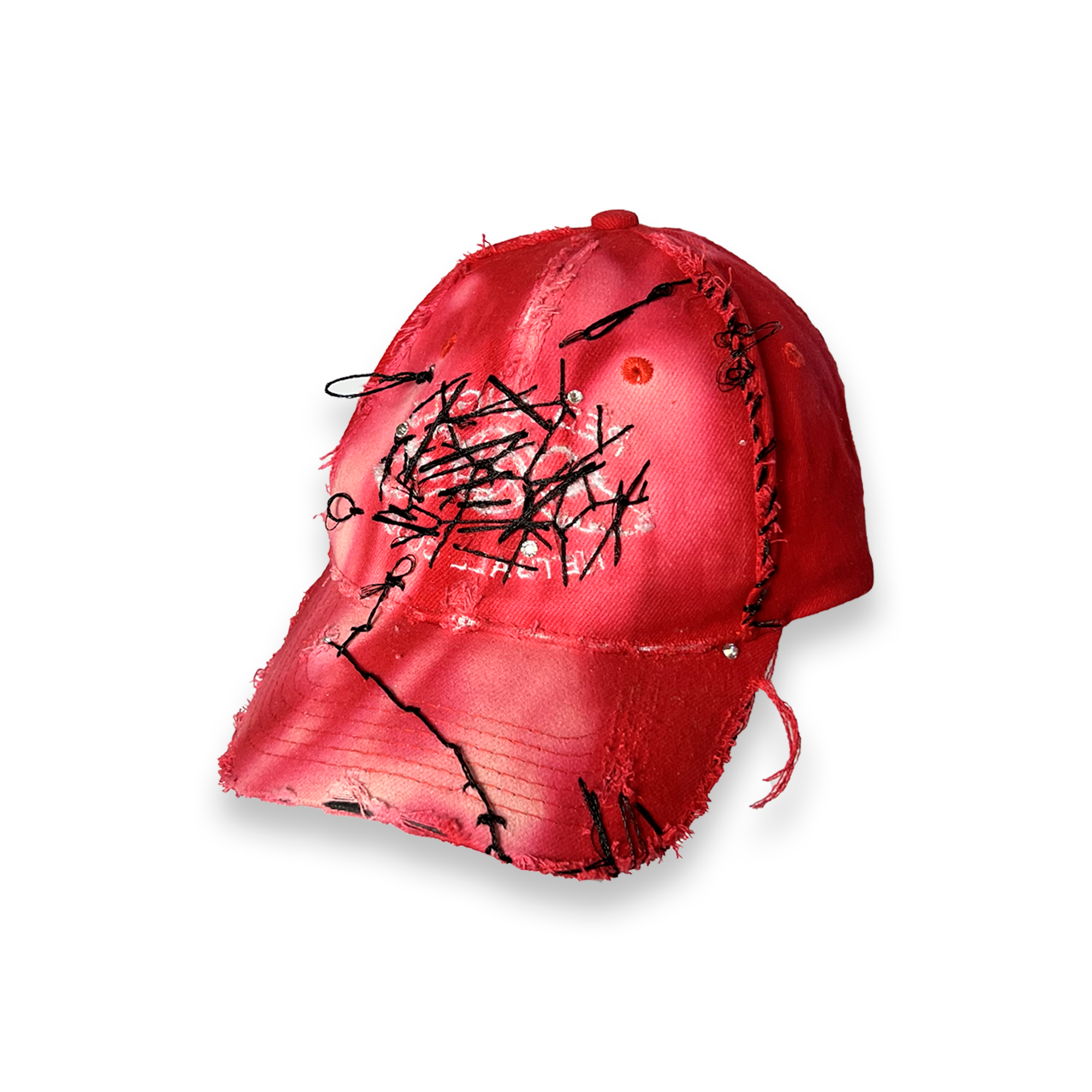 UPCYCLED CAP - RED RAW