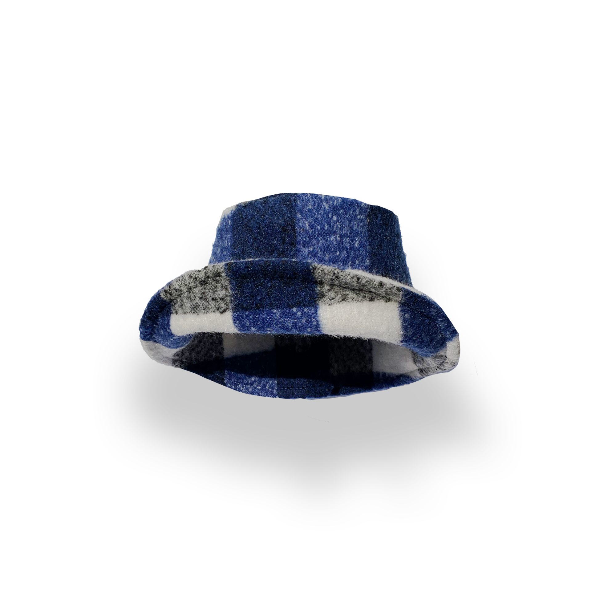 BUCKET HAT - WOOLLY BLUE CHECK
