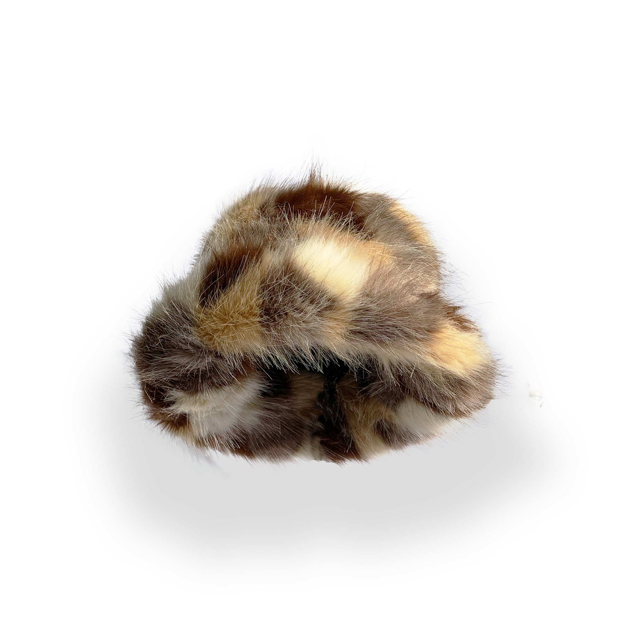 FAUX FUR HAT - RARE SPOTTED BEAR
